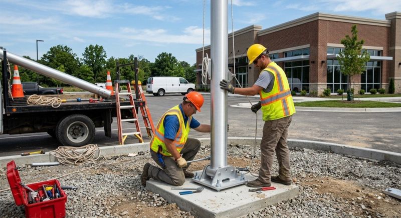 Pole Structure Construction